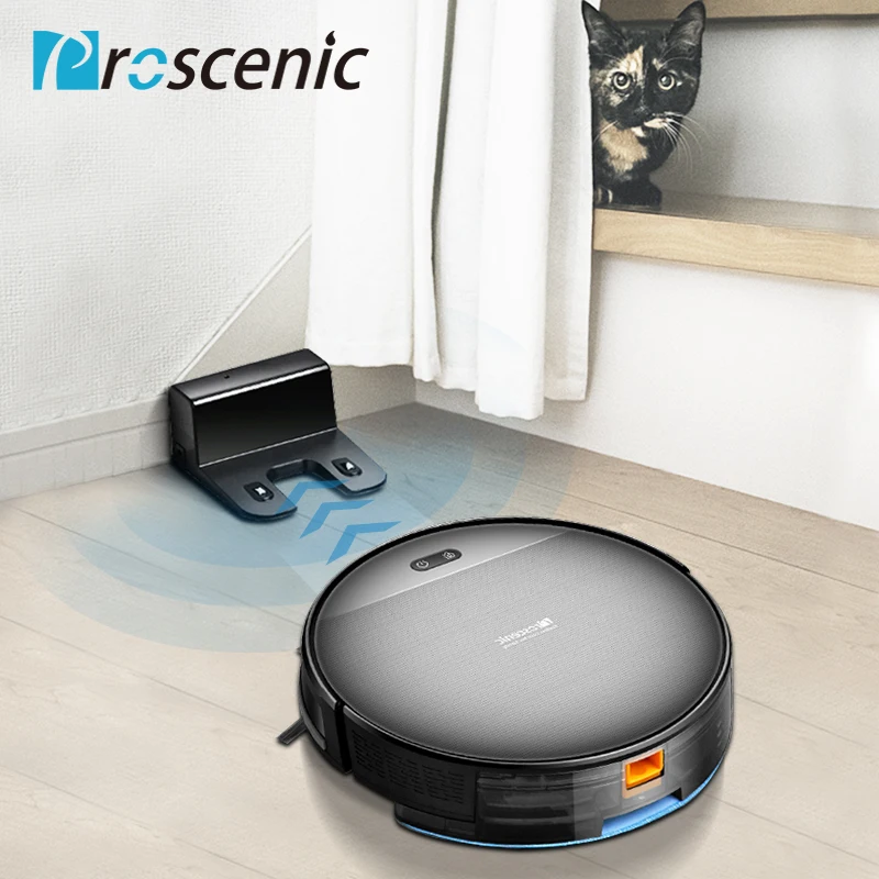 Proscenic 800T Роботизированный пылесос Alexa с управлением через приложение 1800Pa сильный
