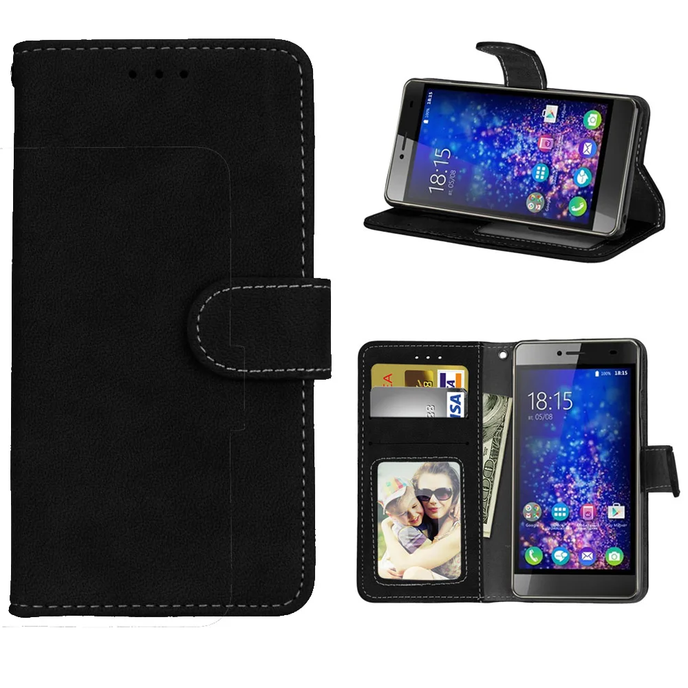 

Wallet Case PU Leather 5.0For BQ Magic 5070 Case For BQ Magic 5070 Cell Phone Back Cover Case