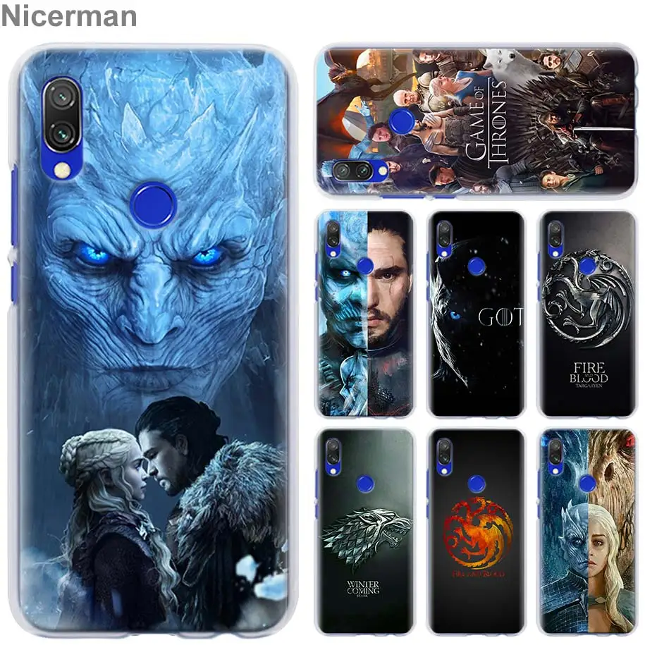 

game of throne Case Cover for Xiaomi Redmi 7 6 6A 5 Plus 5A Note 5 6 7 Pro 4X S2 GO Pocophone F1 Phone case Coque