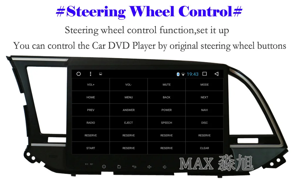 Flash Deal MAX 2G 32G Android 8.1.0 For Hyundai Elantra 2016 2017 Car GPS Navigation System Car Radio RDS WiFi free Map Bluetooth Call SWC 12