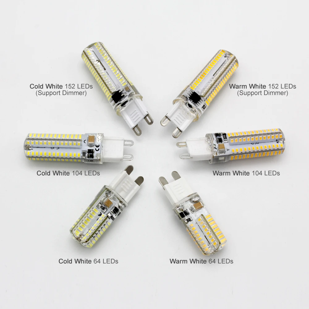 1 Вт 3 4 5 SMD Светодиодная лампа 24 64 104 152 светодисветодиодный s 220 В 110 в G9 12 G4