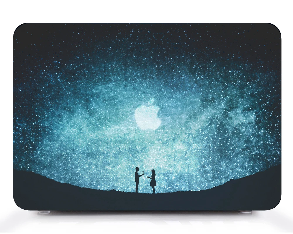 Для Macbook Air11 13 Pro retina Touch Bar 11 12 13 15 пластиковый жесткий чехол Корпус для ноутбука+ крышка клавиатуры+ пленка для экрана+ Пылезащитная заглушка - Цвет: ST02