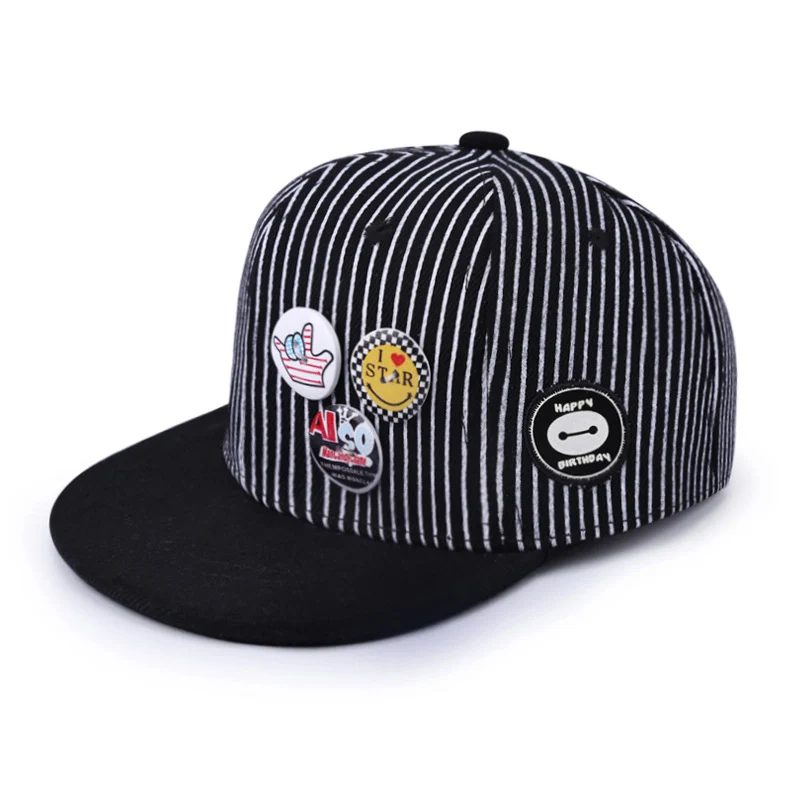Kid Baseball Cap Stripe Embroidery Outdoor Boy Girl Sport Snapback Children Sunscreen Hat Adjustable Sun Caps Casquette (5)