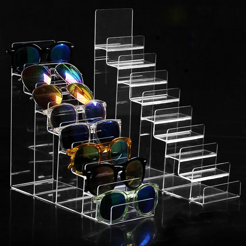 

New Clear Plastic Arylic Sun Glasses Holder Wallet Storage Rack Cell Phone Shelf Stand Bathroom Organizer Multi Tiers Layers