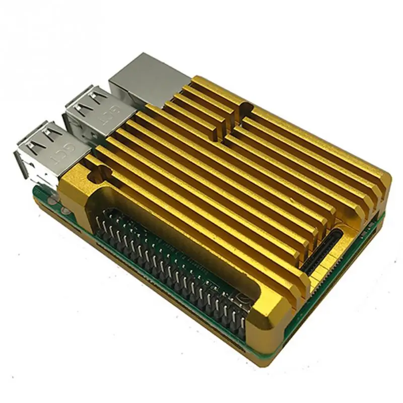 

Accessories Radiator Protection Case Durable Cooling Shell Computer Parts Aluminum Alloy Without Fan Box For Raspberry Pi 3B+ 3B