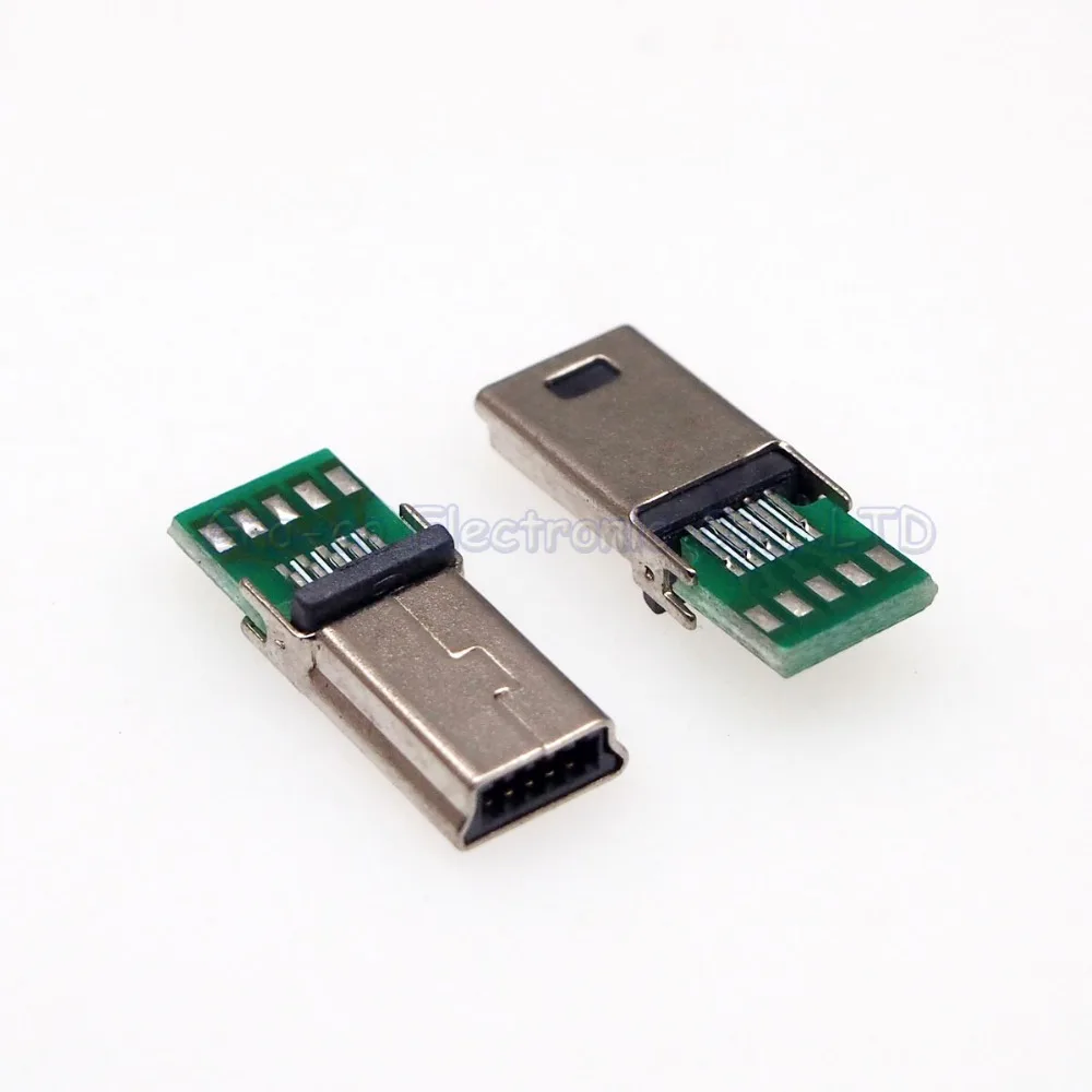 

25pcs MINI USB 10P male plug with PCB Board 10Pin mini usb data charging plug