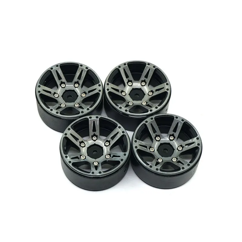 4PCS 1.9 Full Metal Beadlock Weighted Wheel Rim For 1/10 Traxxas AXIAL RC Crawler