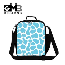 Дизайнерский Термосумка для пищи для женщин, полосатый стиль, ланчбэг для детей, цветная сумка, синий термо, ланч, бокс для пикника, тепловой мешок