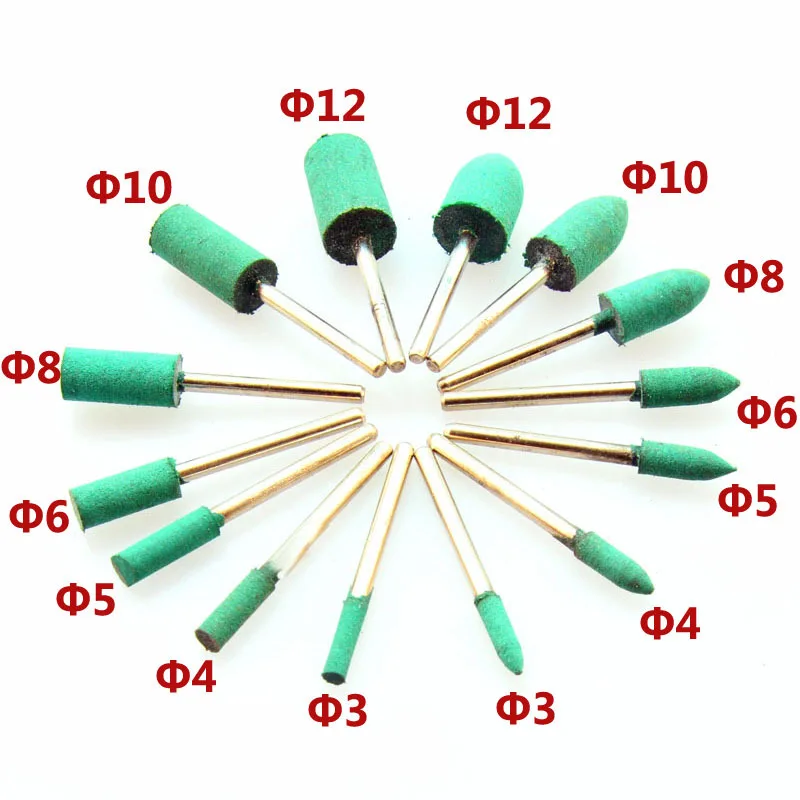 28pcs Rubber Polishing Shank 3mm Grinding Wheels , rubber wheel 3mm