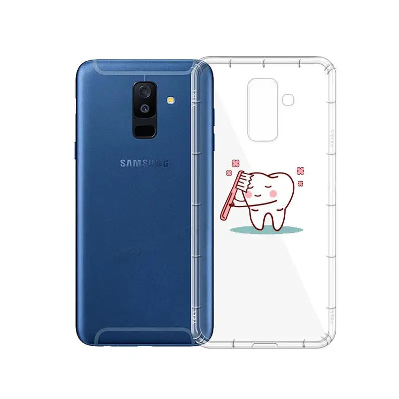 Уникальный Дизайн Kawaii Tooth Love Мягкие силиконовые ТПУ чехлы для телефонов Samsung 2016 2017