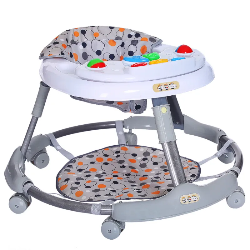 

Baby Assistant Non Rollover Multifunction Folding Adjustable Baby First Step Learning Sit Chair Walker For 6-18M Unisex Baby