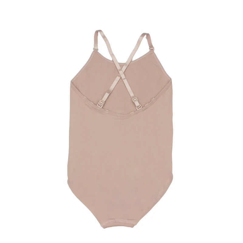 Nude Ballet Underwear Child Kids Gymnastics Seamless Camisole Skin Color Ballet Leotard Swimsuit Adjustable Shoulder Bands