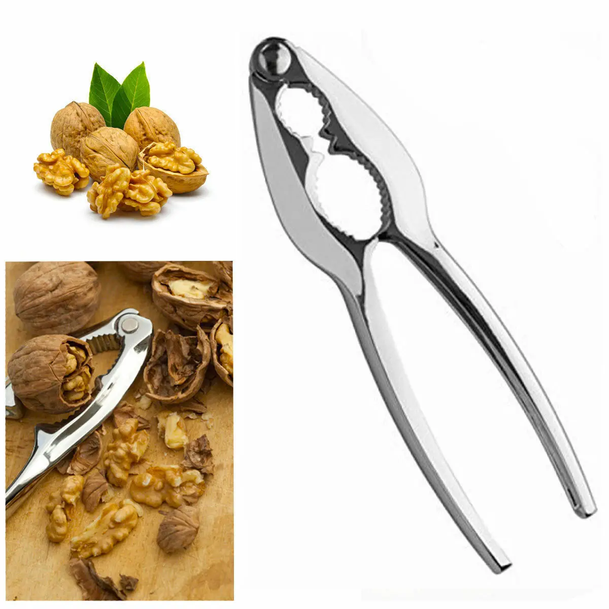 Aluminum Kitchen Quick Tool Cracker Walnut Nutcracker Sheller Plier Nut Opener | Дом и сад