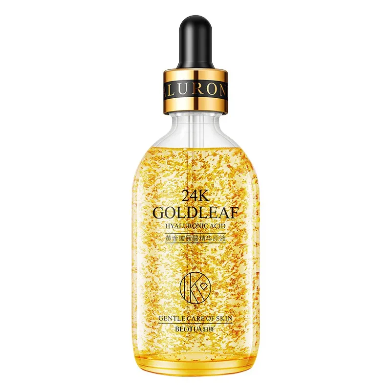 24K Gold для лица Уход за кожей с сывороткой сущность Антивозрастной уход лицом