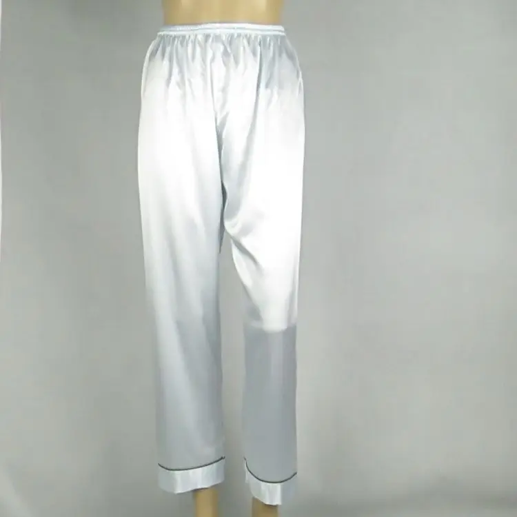 S-3XL домашние штаны, летние новые пижамные штаны из искусственного шелка, нижняя Пижама, женские домашние штаны, женские пижамные штаны, черные/белые E1132