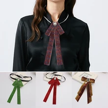 Банты бабочки ленты лук брошь воротник аксессуары для галстуков длинный Рабин Ткань Искусство платья костюм Бабочка для женщин платье аксессуар