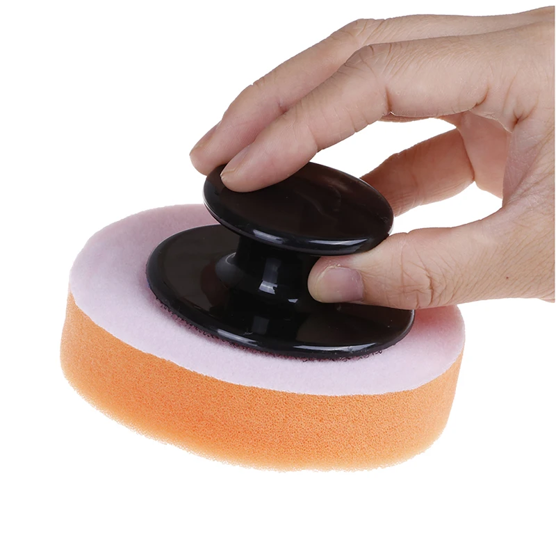 Car Wax Wash Polish Pad Sponge Cleaning Foam Kit Terry Cloth Microfiber Applicator Pads with Handle