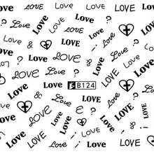 Наклейка на ногти водная переводная картинка английская буква Любовь слова наклейки на ногти s слайдер художественные дизайнерские украшения аксессуары клей для маникюра