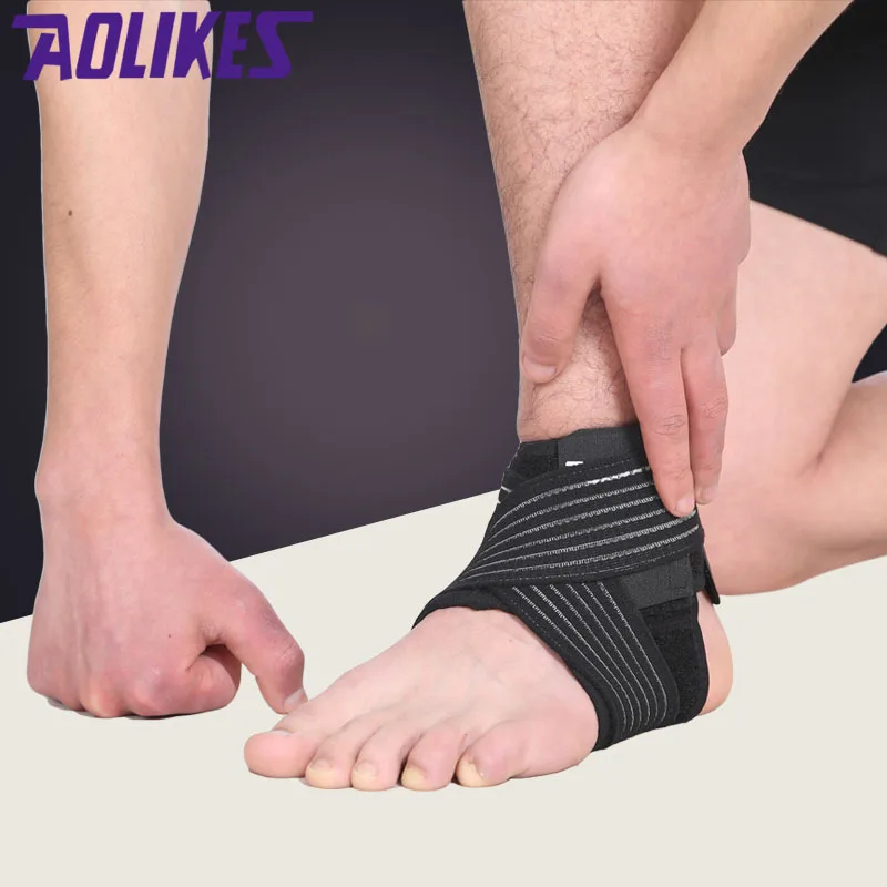 1 пара компрессионных протекторов для голеностопного сустава против растяжения на открытом воздухе, для баскетбола, футбола, фиксатор для голеностопного сустава, ремни, повязки, обертывание, безопасность ног
