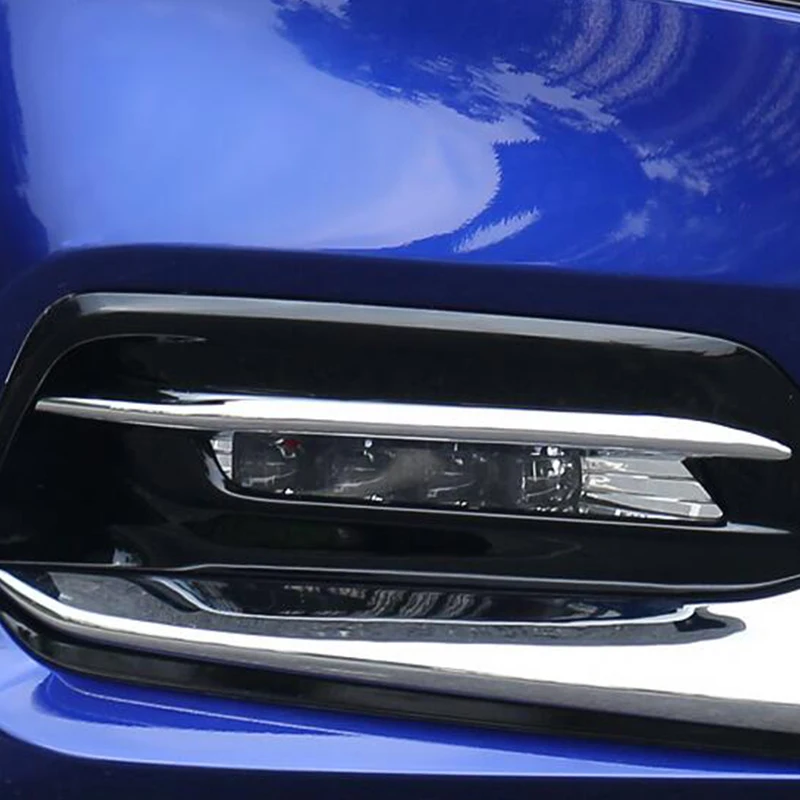 Для Honda Accord 10th ABS хром/углеродного волокна автомобиля передняя противотуманная фара украшение фар Крышка отделка аксессуары 2шт