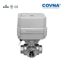 Мини-Электрический привод нержавеющая сталь 3 way мяч