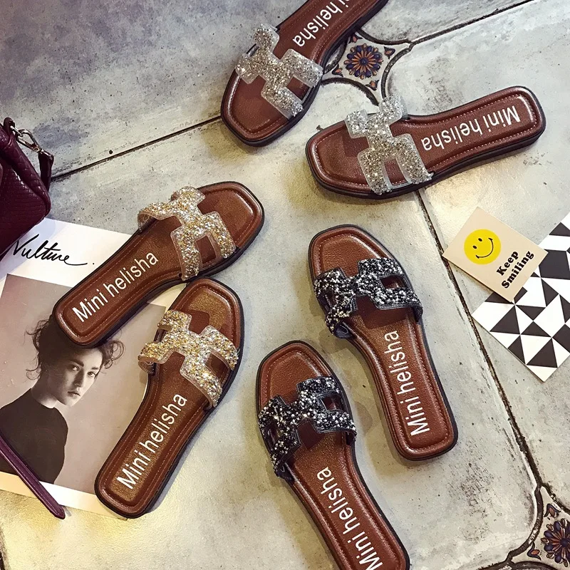 

2019 Summer women flip flops ladies slippers beach sandals women slides outdoor slippers sandale femme