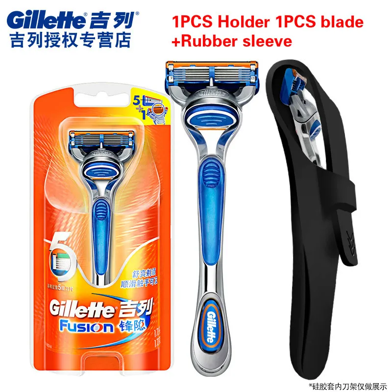 

Original Gillette Fusion Men Shaver Razor Blade Replacement Head For Men Professional Brand Manual Safety Shaving Blades Set