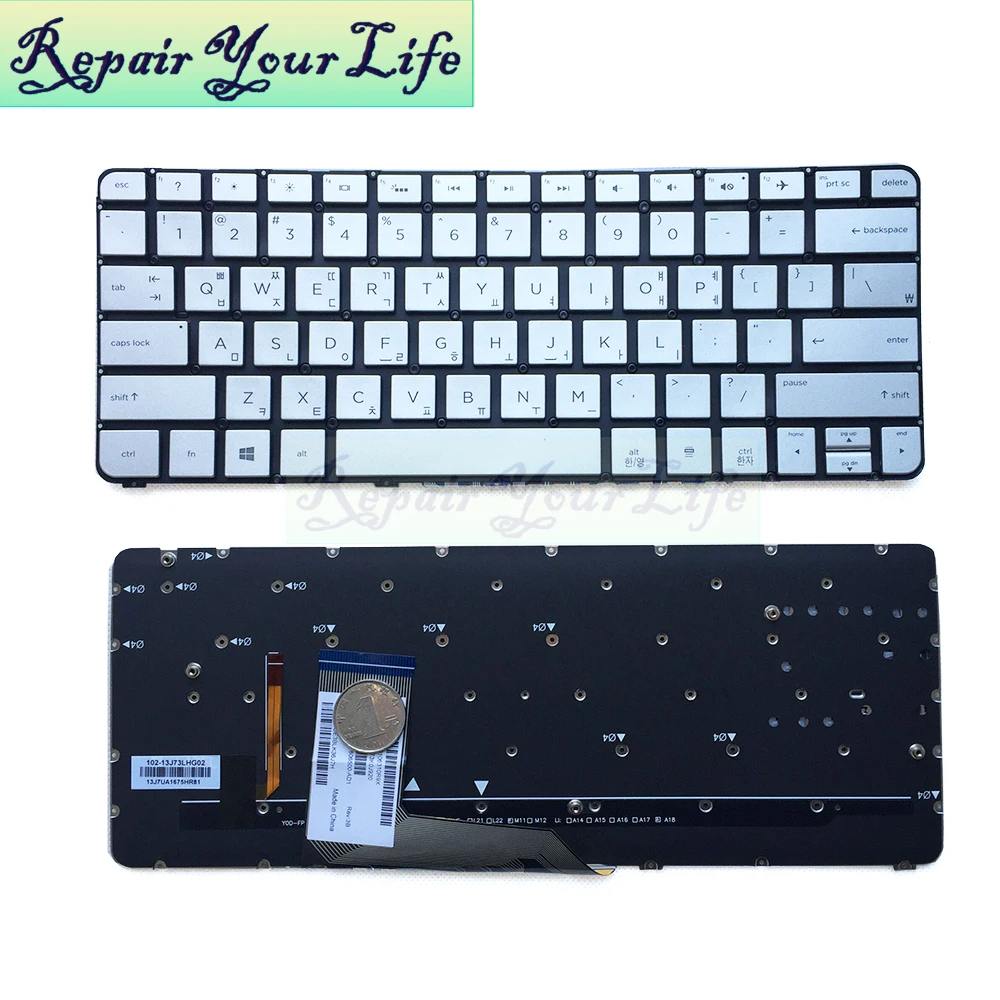 Клавиатура для ноутбука HP Spectre x360 13-4000 13t-4000 KR US с подсветкой | Компьютеры и офис