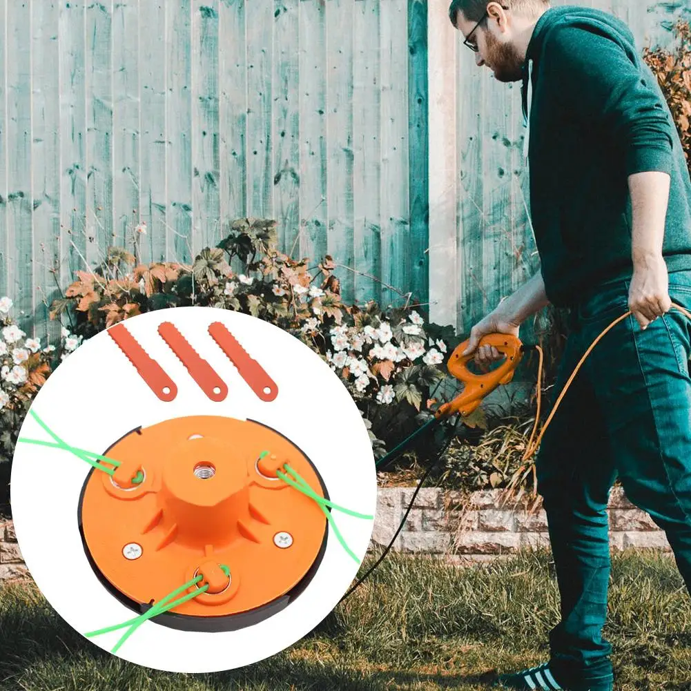 Weeding Head Grass Cutter Lawn Mower Accessories Dual Use Mower For The Trimmer Suitable For Garden Of All Sizes Easy To Install