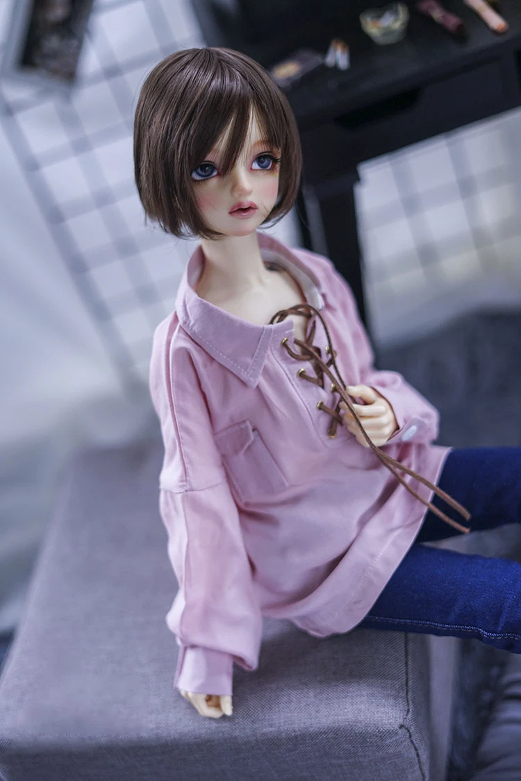 Платье для куклы BJD подходит для 1/3 1/4 1/6 MSD размер милый стиль свободная рубашка три цвета на выбор аксессуары для куклы
