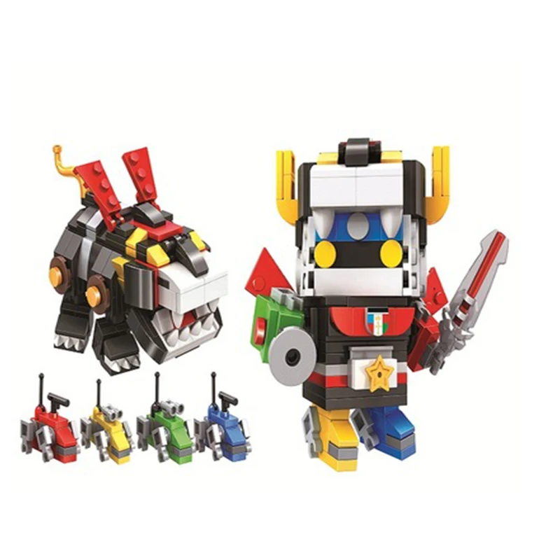

11026 431pcs Defender Of The Universe Brickheadz Voltron Beast King GoLion Robot Building Blocks Compatible 21311 Brick Toy