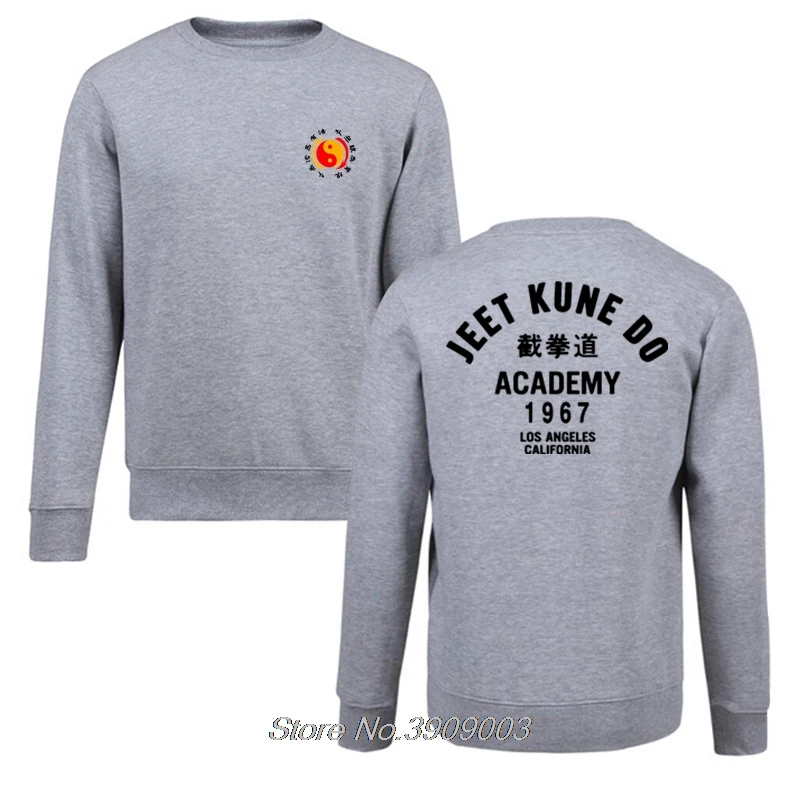 Лидер продаж Jeet Kune Do Academy Толстовка с капюшоном мужской пуловер флисовая толстовка хип-хоп пальто Топы Harajuku уличная