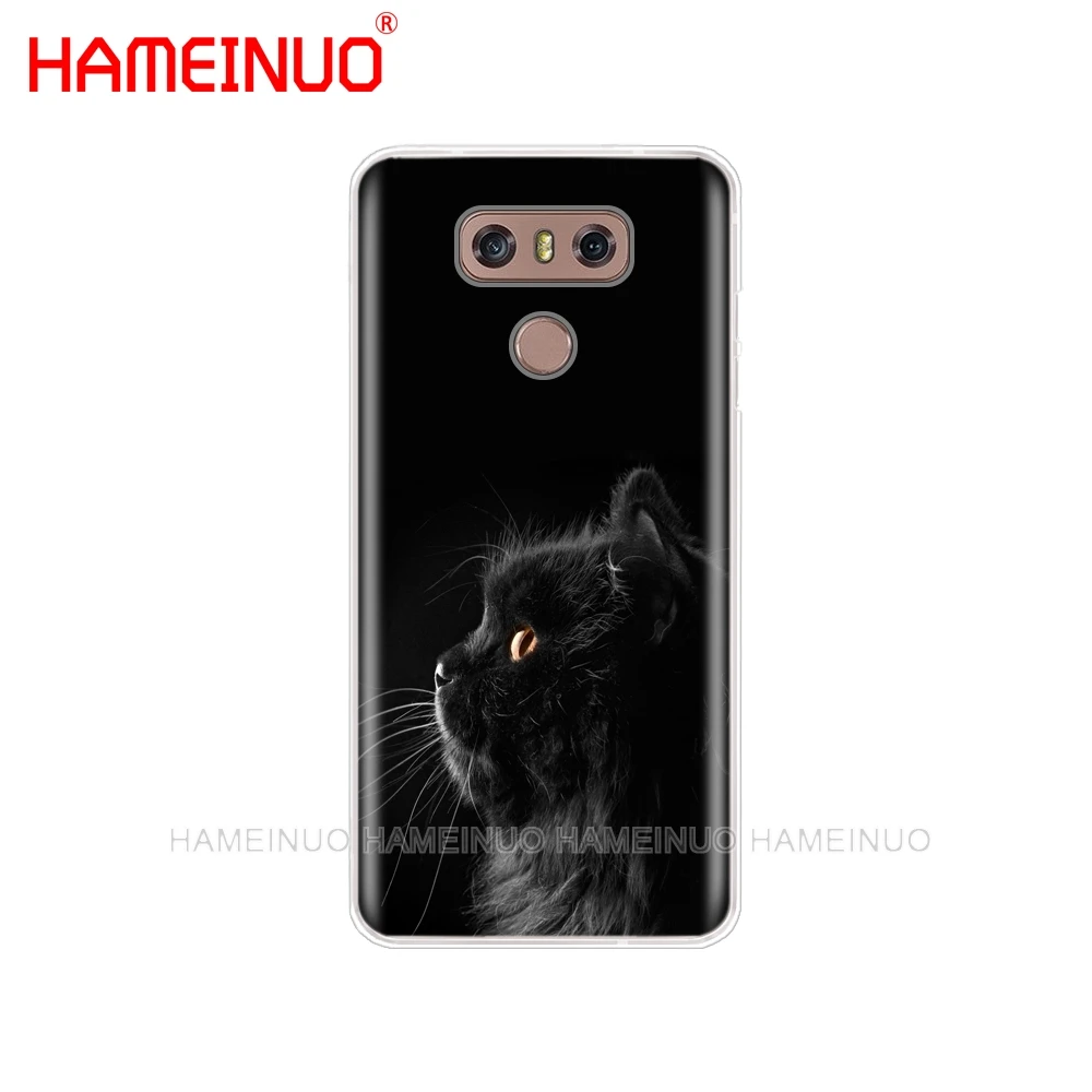 HAMEINUO черный чехол с кошачьим глазом для телефона LG G7 Q6 G6 MINI G5 K10 K4 K8 2017 2016 X POWER 2 V20 V30