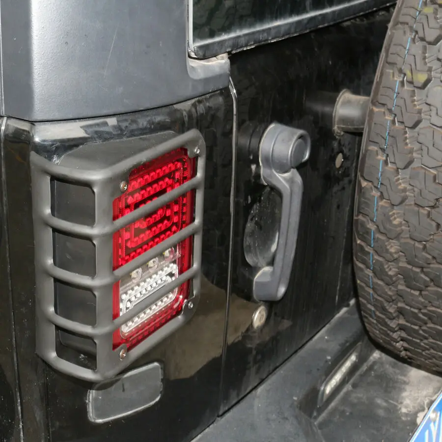 1 пара накладка на заднюю фару защитные задние фары для 07-17 Jeep Wrangler Jk