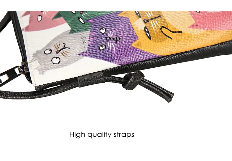 Menghuo 2017 Women Envelope Shoulder Clutch Bag Quality PU Cartoon Cat Printing Small Female Message Purse for Teenagers Girls (32)