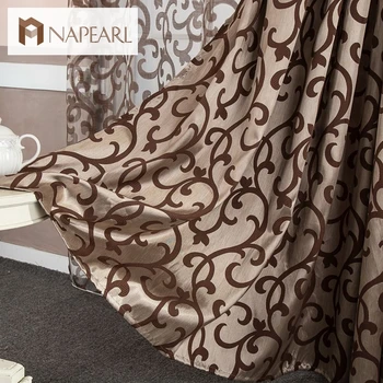 

NAPEARL European Style Window Treatments 3D Curtains Chinese Home Textile Decoration Modern Short All Match Blinds