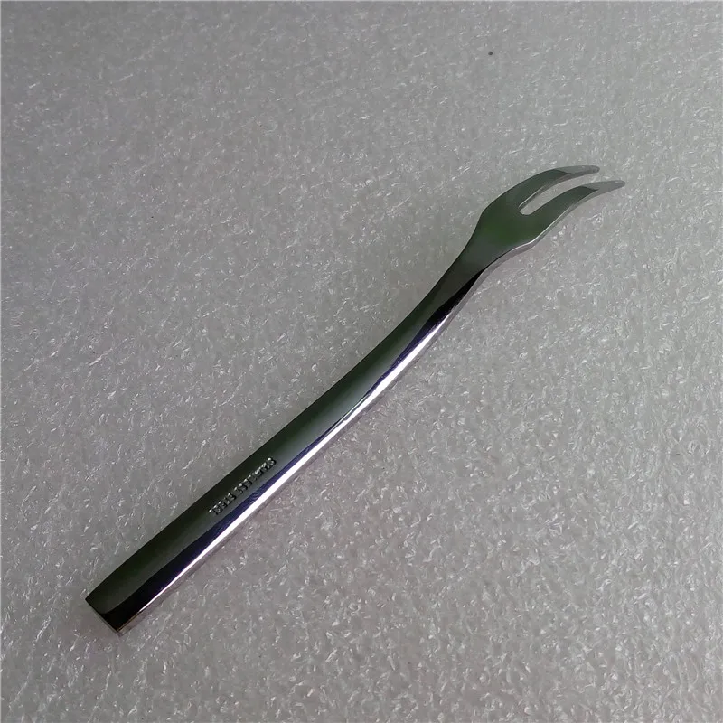 Из нержавеющей стали фрукты вилка/Два зубцы вилка/улитки вилка салат серверов