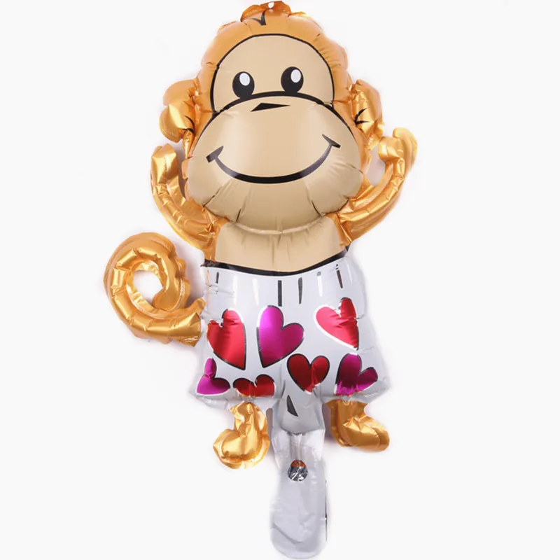 XXPWJ Free shipping mini love monkeys aluminum balloons decorated party balloons wholesale
