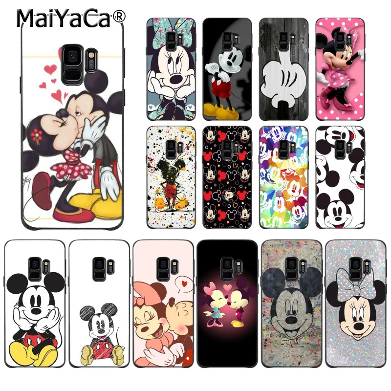

MaiYaCa Beauty Kissing Mickey Minnie Mouse Cover Phone Case for Samsung Galaxy S9 plus S7 edge S6 edge plus S5 S8 plus case