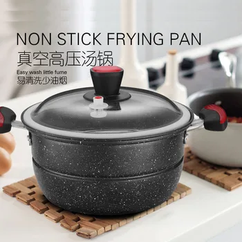 

Gas electromagnetic furnace medical stone steamed bread vacuum stew pot non-stick soup pot frying pan stewpan saucepan