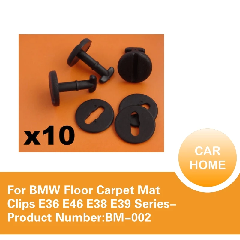 10x For BMW Floor Carpet Mat Clips E36 E46 E38 E39 Series Twist Lock