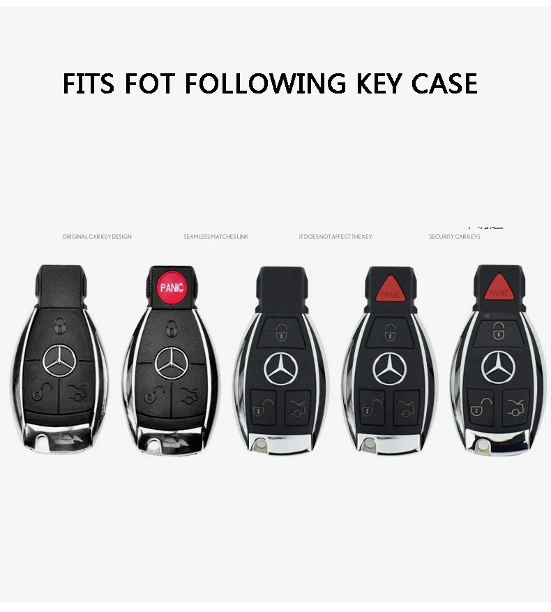Автомобильный Дистанционный ключ чехол Чехол для ключа брелок для ключей, автомобильные аксессуары, брелок держатель для Mercedes Benz CLS CLA GL R SLK AMG A B W204 W205 W212