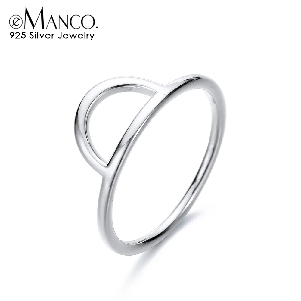 

E-Manco new arrival Rings 925 Sterling Silver Rings For Women elegant Trendy Fine Jewelry for lady girl aneis anillos hombre