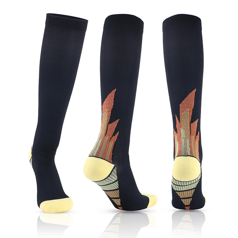Fancyteck 1 Pair High Quality Unisex Compression Socks Anti Fatigue Pain Relief Knee Stockings For Women Men | Мужская одежда