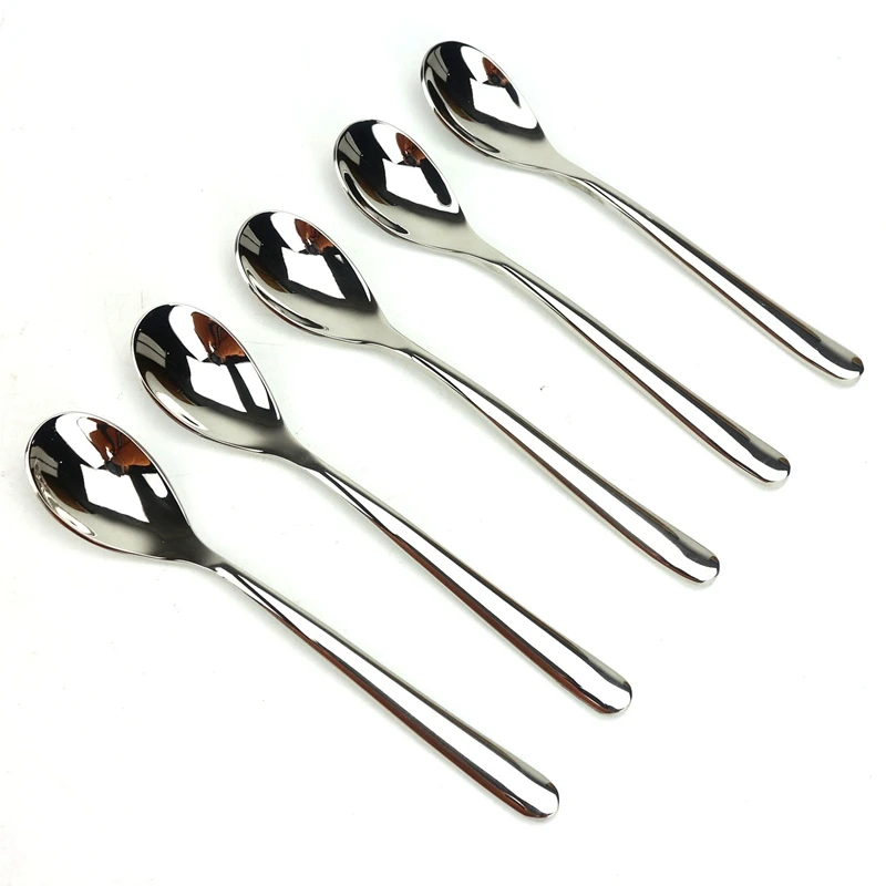 5 штук в партии Нержавеющая сталь Столовые сервизы серебро Посуда комплект