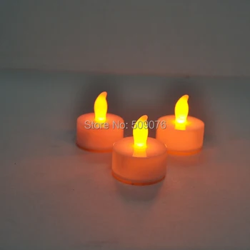

Free shipping 72pcs/lot battery operated candle light LED Candle Light Flameless Romantic Tealight White Wedding Xmas Party