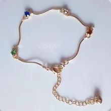 NewAnkle Браслет Босиком Сандалии Драгоценности Ног Chaine Волнистые + Crystal Design Пешком Cheville Браслеты Tobilleras Tornozeleira
