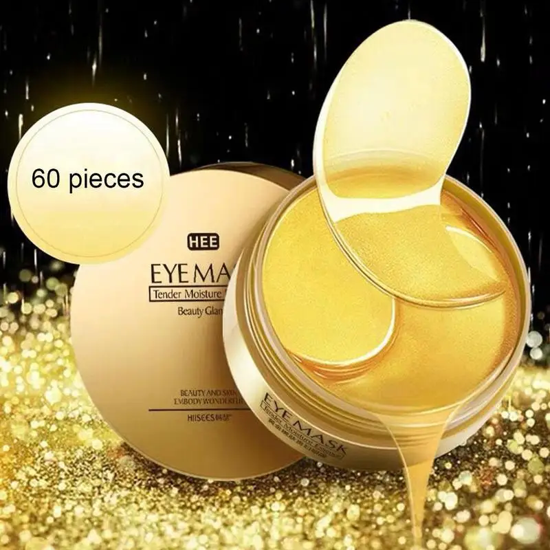 

60pcs Dark Circles Remove Collagen Crystal Eye Mask Eye Patches for Eyes Care Moisturizing Gold Mask Gel Anti-Wrinkle Anti Aging