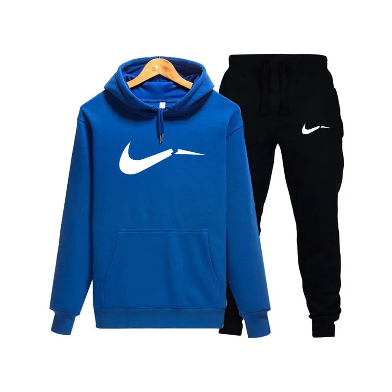

New 2019 spring sports suit hoodie hooded men's casual cotton autumn and winter warm Sweatshirt men's casual sportswear