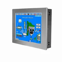 FANLESS all in one 12.1 inch touch screen Industrial Panel PC Dual Core Processor